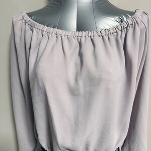 Elegant Off-Shoulder Lavender Top Wilfred